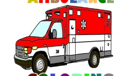 Ambulance Trucks Coloring Pages image