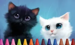 4GameGround - Kittens Coloring image