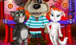 Talking Tom And Angela Halloween Party image