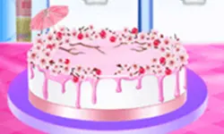 Cherry Blossom Cake Cooking - Food Game image