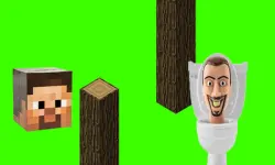 Spinning Skibidi Toilet Flappy Minecraft image