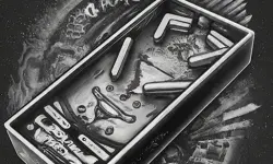 Pinball Black N White image