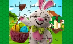 Easter Bunny Eggs Jigsaw image