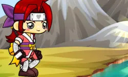 Samurai running image