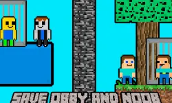 Save Obby and Noob Two players image