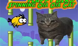 Flappy Bird Spinning oia oia Cat image