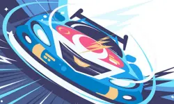 Fast Racing Car Hidden image