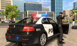 Cartoon Police Car Slide image