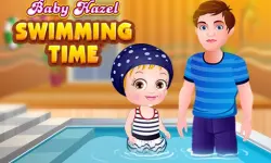 Baby Hazel Swimming Time image
