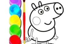 BTS Peppa Pig Coloring image