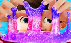 Rainbow Glitter Slime image