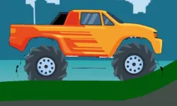 Monster Truck Hill Driving 2D image