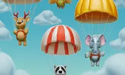 Rowdy Animals Cloudy Weather image