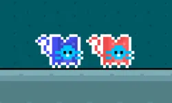 Red and Blue Cats image
