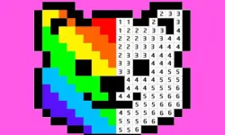 Pixel Art - Color by Numbers image