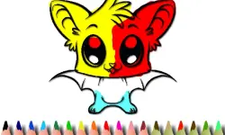 Cute Bat Coloring Book image